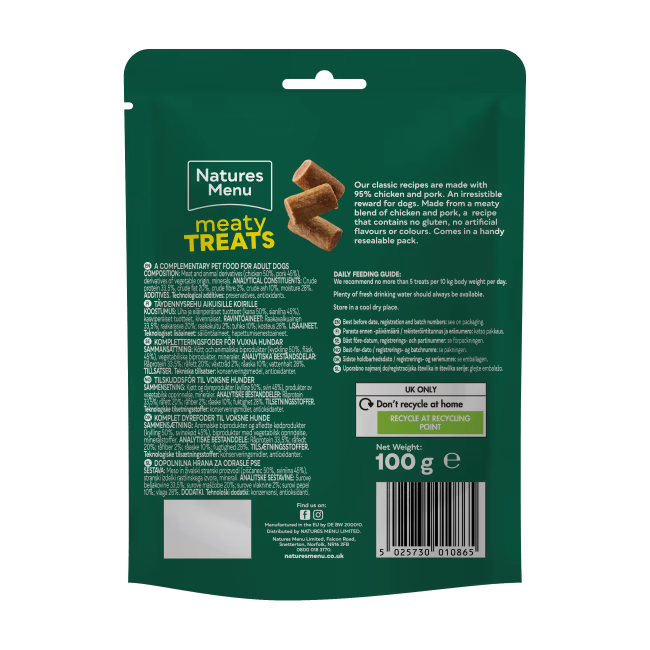 NM Snacks Kylling og Svin 100g