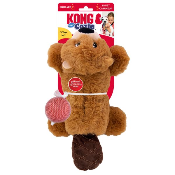 KONG Cozie Pocketz Beaver Flerfarget 33cm