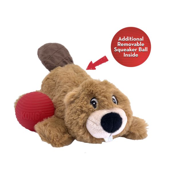 KONG Cozie Pocketz Beaver Flerfarget 33cm