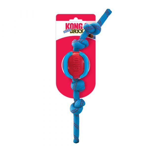 KONG Leke Jaxx Brights Ball rope Mix M 33cm